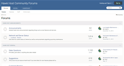 Desktop Screenshot of forums.hawkhost.com
