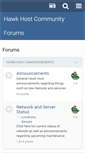 Mobile Screenshot of forums.hawkhost.com